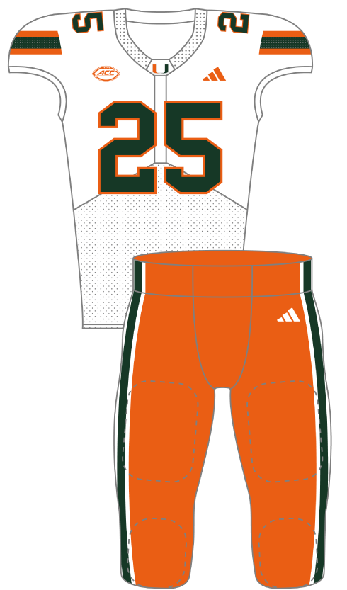 Miami 2025 White Uniform
