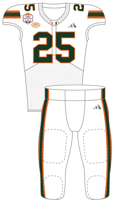 Miami 2025 Fiesta Bowl Uniform