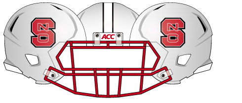 2013 NC State White Out Helmet