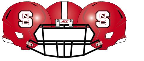 2014 NC State Red Helmet Black Mask