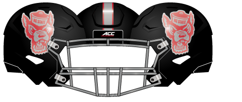 2017 NC State Black Howl Helmet