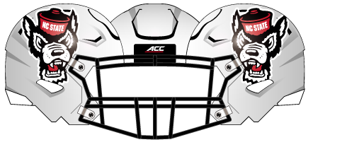 2019 NC State Stealth Wolf Helmet Black Mask