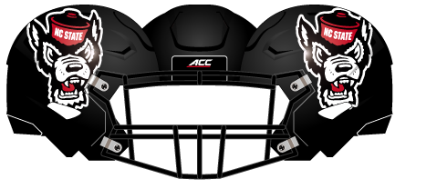 2020 NC State black Helmet