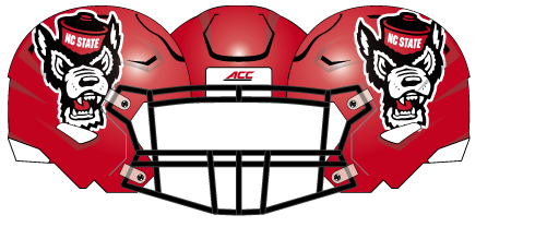 2020 NC State Red Helmet