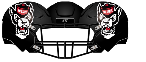 2021 NC State black Helmet