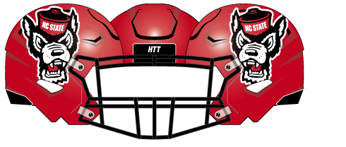 2021 NC State Red Helmet