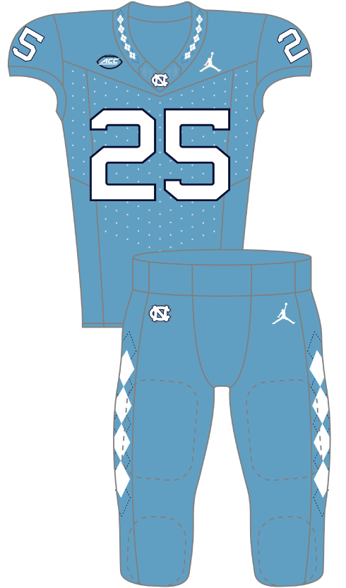 North Carolina 2025 Blue Uniform