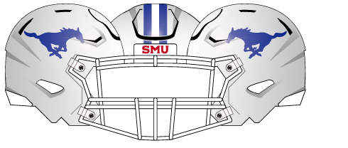 2026 White Helmet White Mask Blue Horse Blue Stripes