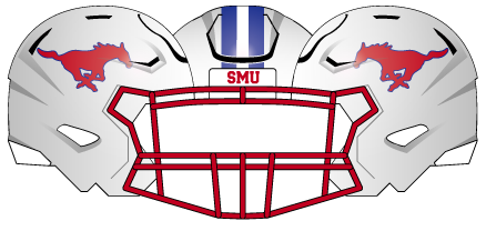 2023 White Helmet Red Mask Red Horse Blue Stripe