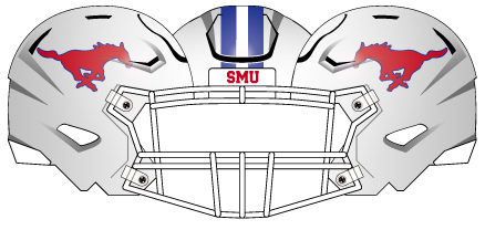 2023 White Helmet White Mask Red Horse Blue Stripe