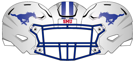 2024 White Helmet Blue Mask Blue Horse Blue Stripe