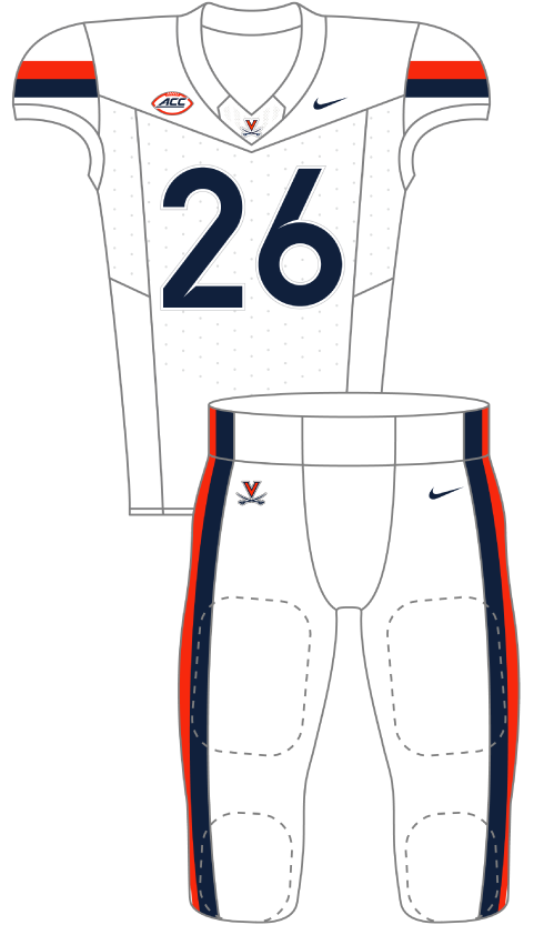 Virginia 2026 White Uniform