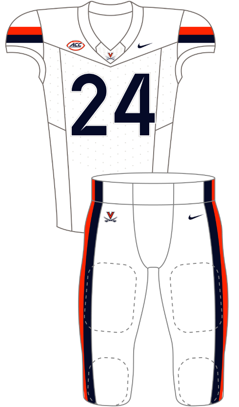 Virginia 2024 White Uniform