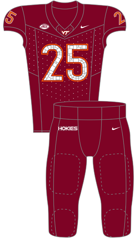 Virginia 2025 Maroon Uniform