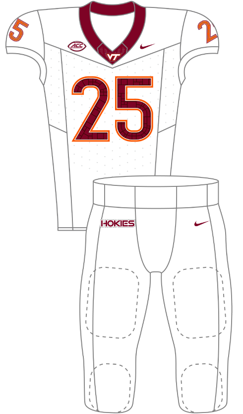 Virginia 2025 White Uniform