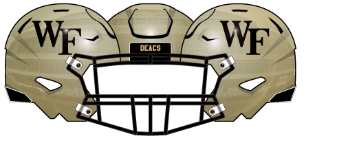 Wake Forest 2021 Gold Metallic Helmet